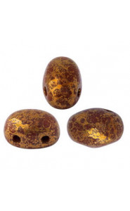 Les perles par Puca® Samos Perlen Opaque choco bronze 13600/15496